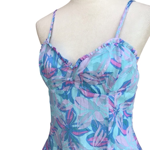 Wild Fable Floral Ruffle Tiered Mini Dress Womans Size Medium NEW - Picture 10 of 12